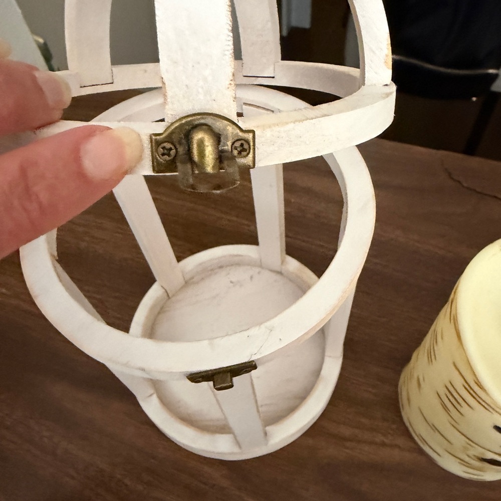 Rustic Birch LED Candles & lantern - Picture 6 of 7